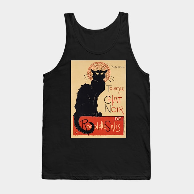 Chat (Cat) Noir Poster Tank Top by SHWILDLIFE